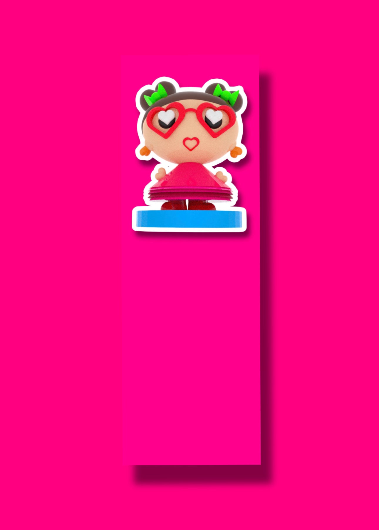 Marcapáginas Muñequita - Rosa