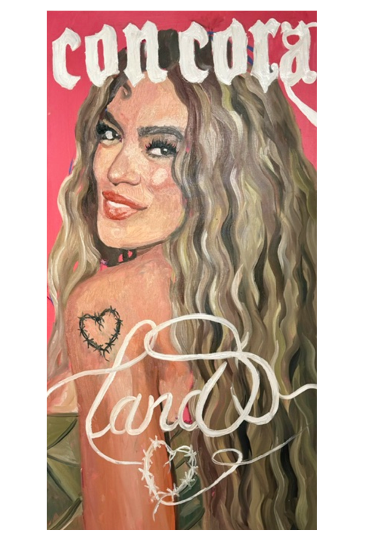 Lámina Karol G -Con Cora Land