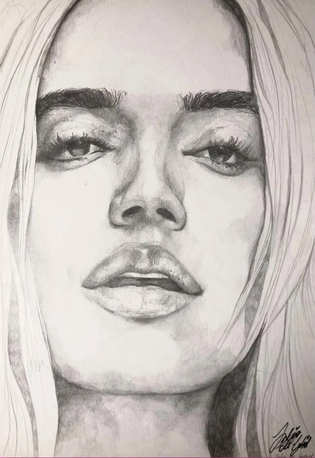 ORIGINAL - DIBUJO KAROL G BLACK&WHITE