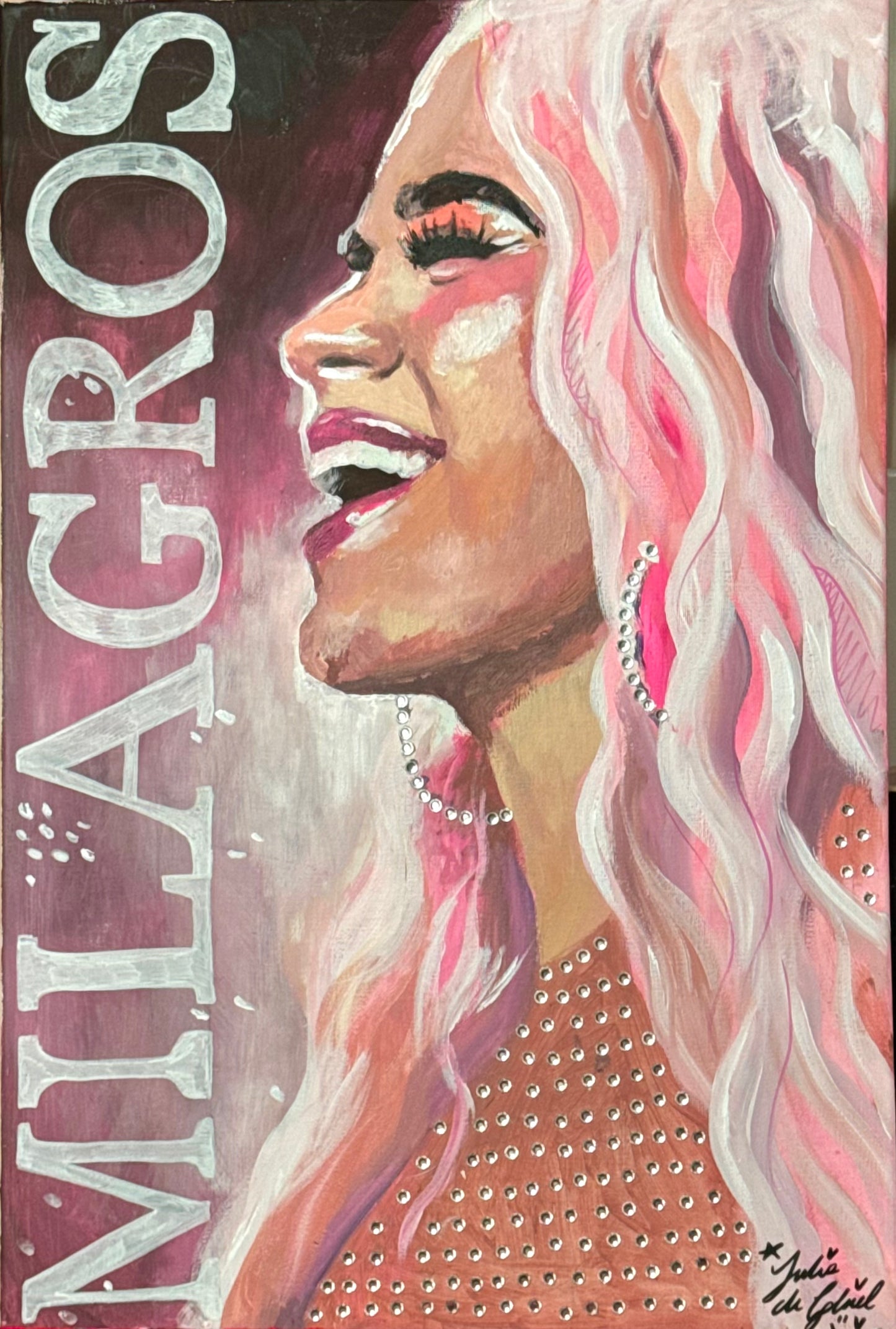 CUADRO ORIGINAL - "MILAGROS" KAROL G