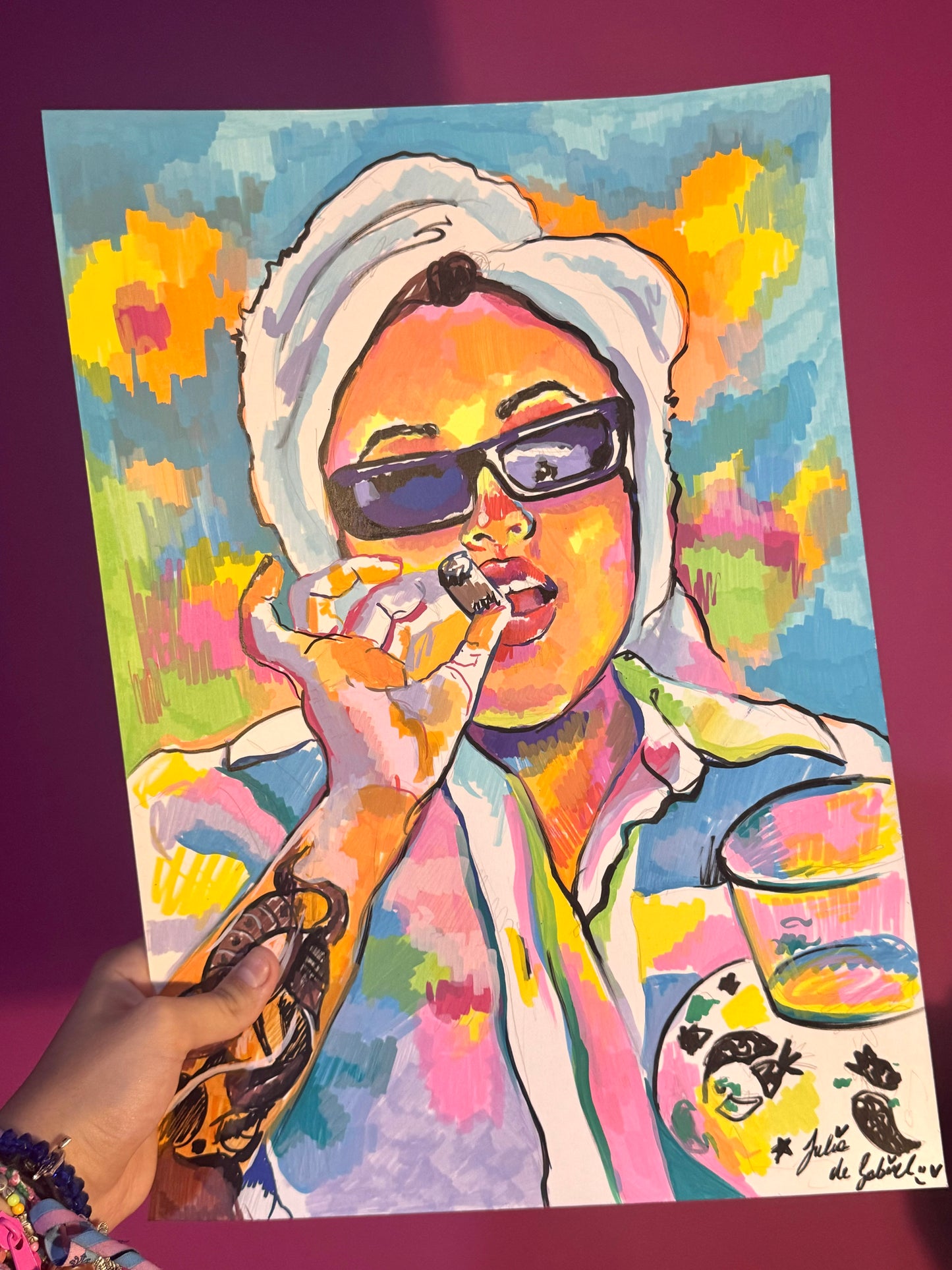 DIBUJO A ROTULADORES PERSONALIZADO